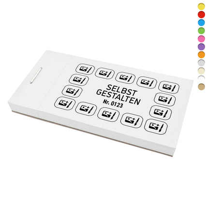 Verzehrkarte Selbst gestalten - 1000 Abrisse