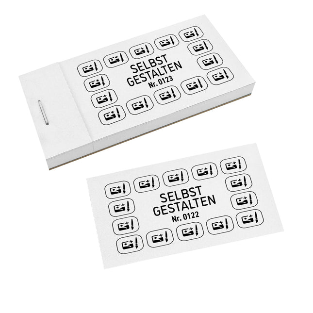 Verzehrkarte Selbst gestalten - 1000 Abrisse