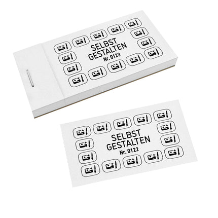 Verzehrkarte Selbst gestalten - 1000 Abrisse