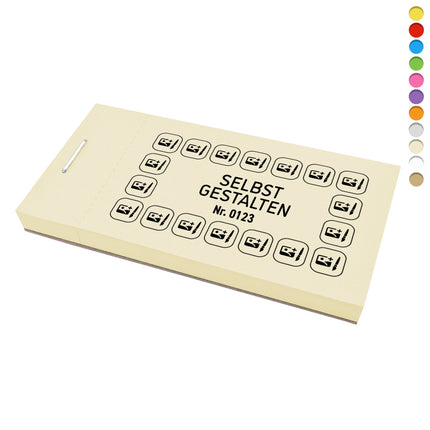 Verzehrkarte Selbst gestalten - 1000 Abrisse