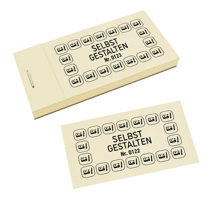 Verzehrkarte Selbst gestalten - 1000 Abrisse