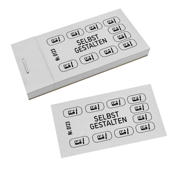 Verzehrkarte selbst gestalten - 1000 Abrisse