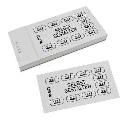Verzehrkarte selbst gestalten - 1000 Abrisse