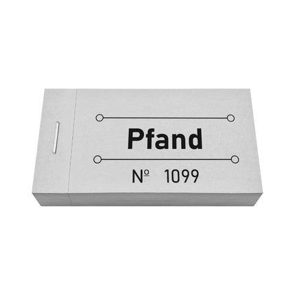Wertmarken Block 'Pfand' - 50 Abrisse