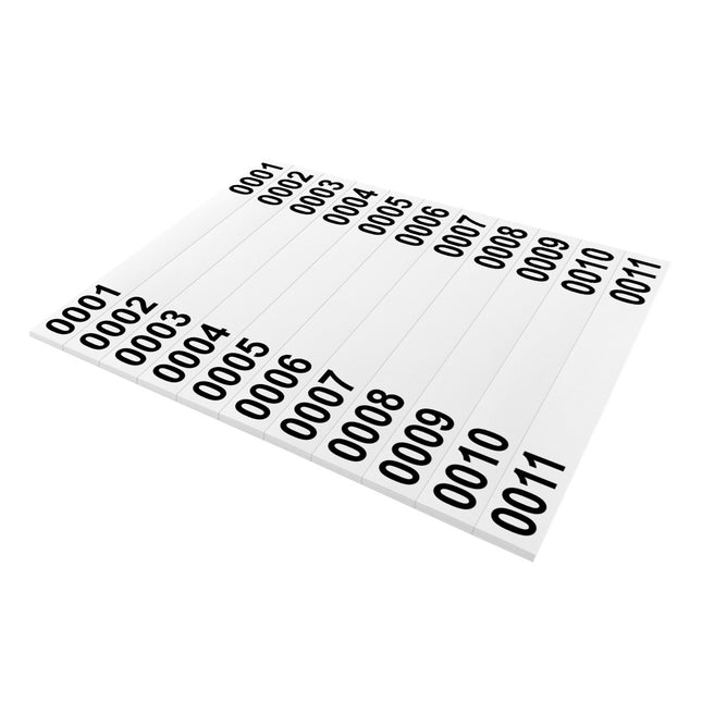 Baumetiketten 210x25,4 mm, nummeriert- 110 Stück