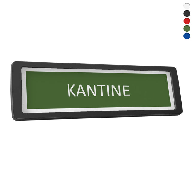 Türschild Kunststoff Kantine
