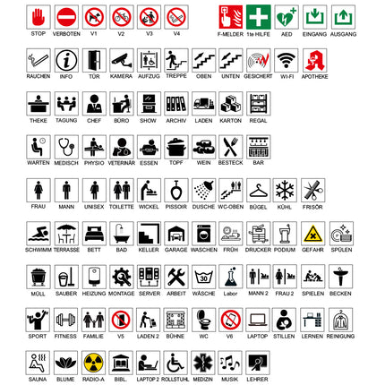 Türschild Eigener Text und Symbol