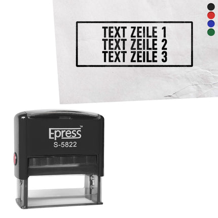 Stempel 58x22mm eigener Text