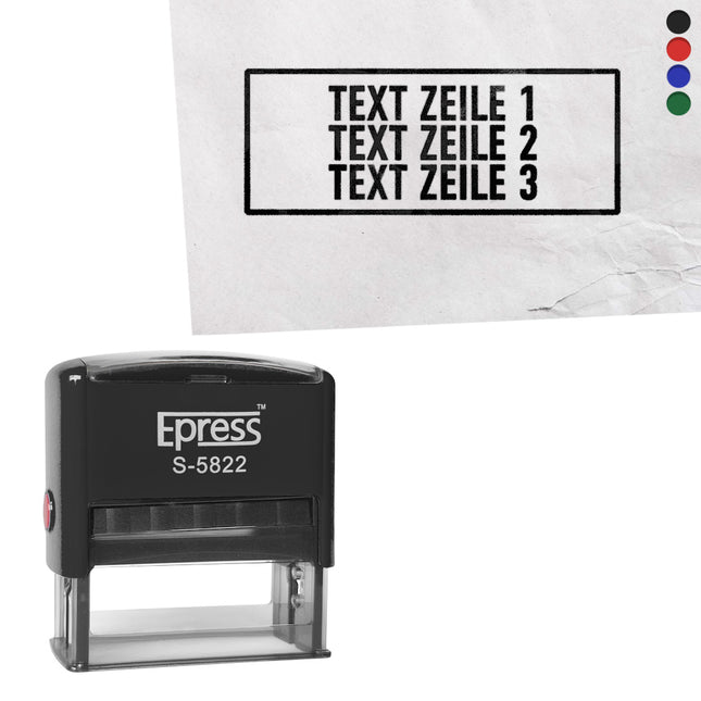 Stempel 58x22mm eigener Text