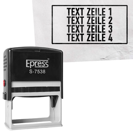 Stempel 78x38mm eigener Text