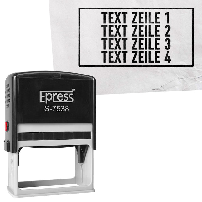 Stempel 78x38mm eigener Text
