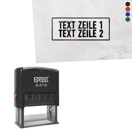 Stempel 47x18mm eigener Text