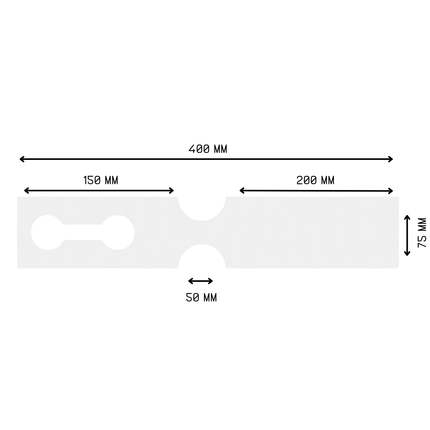 Schlaufenetiketten 400x75mm HDPE - 250 Stück