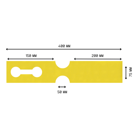 Schlaufenetiketten 400x75mm HDPE - 250 Stück