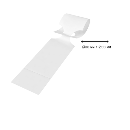 Schlaufenetiketten 400x75mm HDPE mit Abrisstreifen - 250 Stück