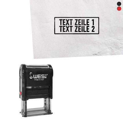 Stempel 27x10mm eigener Text