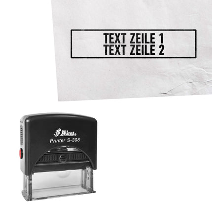 Stempel 45x10mm eigener Text