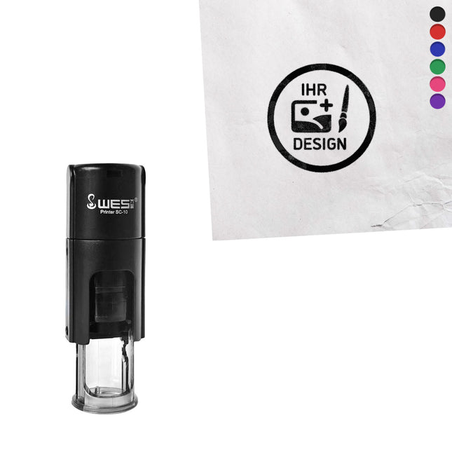 Personalisierter Stempel Ø10mm rund