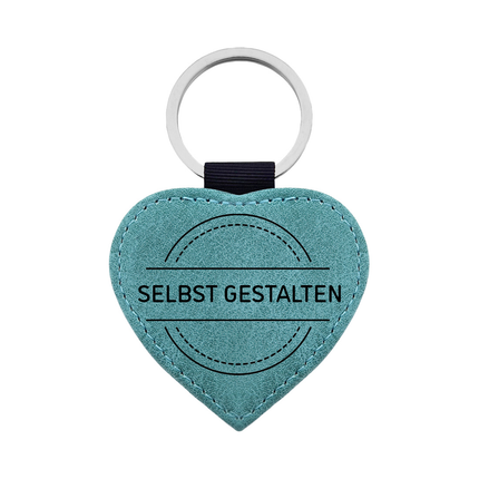 Leder Schlüsselanhänger Herz, selbst gestalten - pro Stück