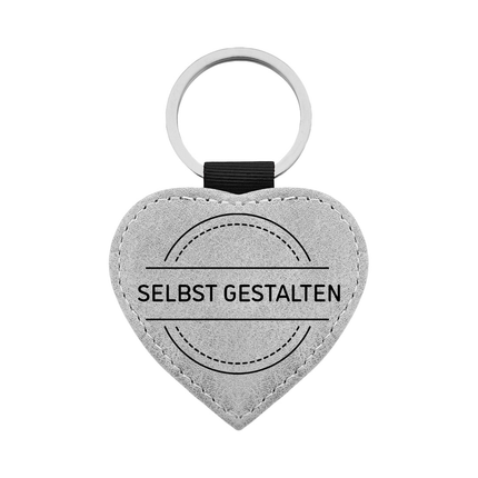 Leder Schlüsselanhänger Herz, selbst gestalten - pro Stück