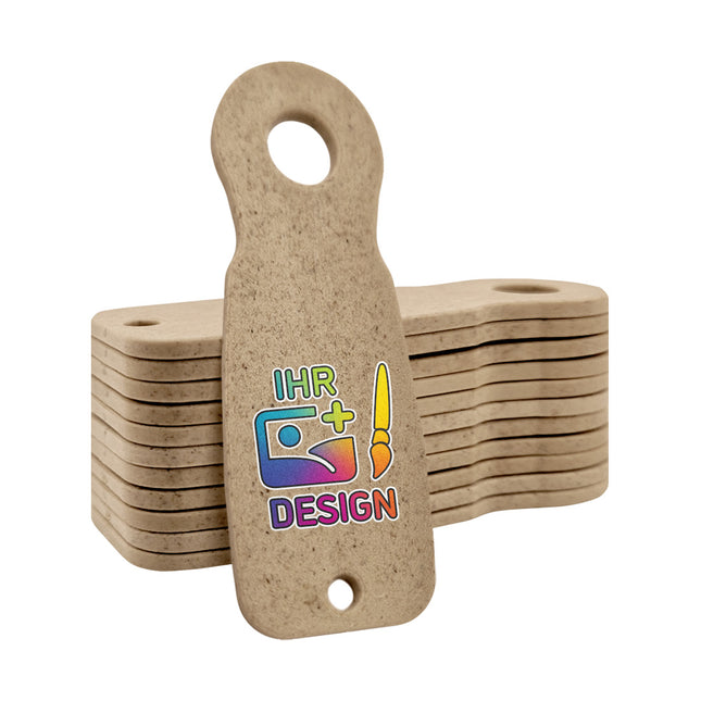 Einkaufswagenlöser selbst gestalten Caddy Key Holzfaser - 100 Stück