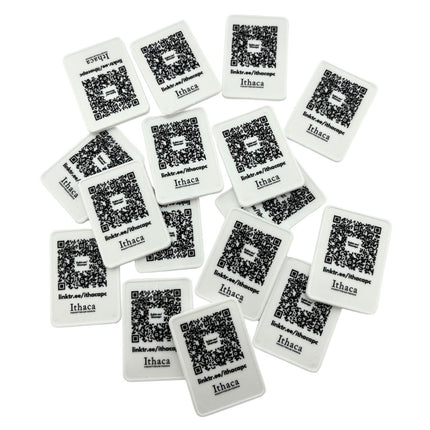 Weiße Wertmarken Chips selbst gestalten 50x35mm - 100 Stück