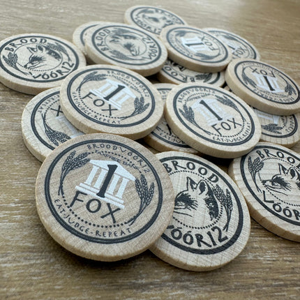 Holzmarken Ø29mm selbst gestalten - 100 Stück