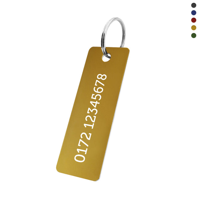 Schlüsselmarke 25x70mm Telefonnummer - pro Stück
