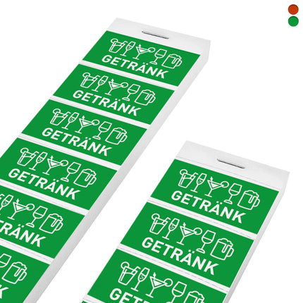 Wertmarken Block 'Getränk' - 1000 Abrisse