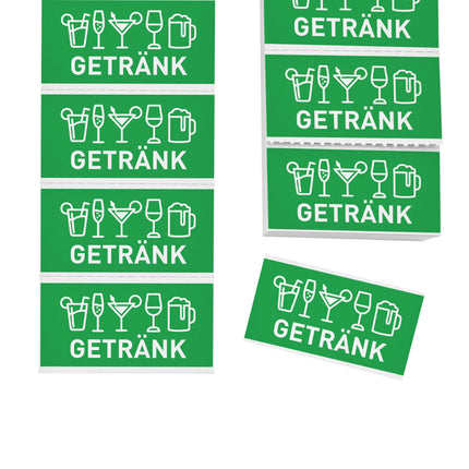 Wertmarken Block 'Getränk' - 1000 Abrisse