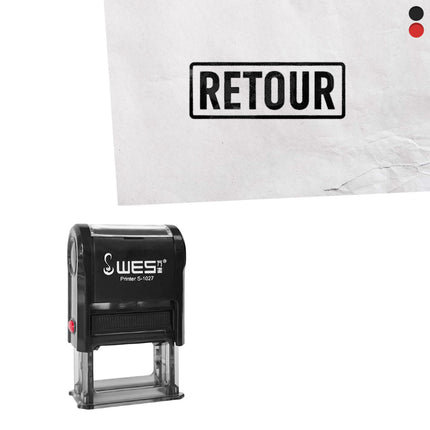 Stempel 27x10mm Retour