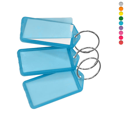 Schlüsseletikett aufklappbar groß 60x27 mm - 100 Stück