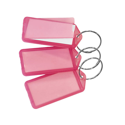 Schlüsseletikett aufklappbar groß 60x27 mm - 100 Stück