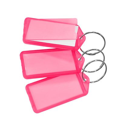 Schlüsseletikett aufklappbar groß 60x27 mm - 100 Stück