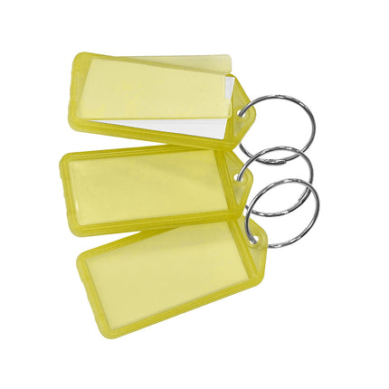 Schlüsseletikett aufklappbar groß 60x27 mm - 100 Stück