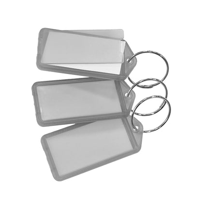 Schlüsseletikett aufklappbar groß 60x27 mm - 100 Stück