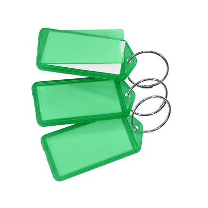 Schlüsseletikett aufklappbar groß 60x27 mm - 100 Stück