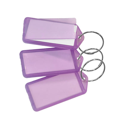 Schlüsseletikett aufklappbar groß 60x27 mm - 100 Stück