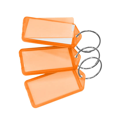 Schlüsseletikett aufklappbar groß 60x27 mm - 100 Stück