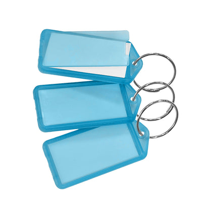 Schlüsseletikett aufklappbar groß 60x27 mm - 100 Stück
