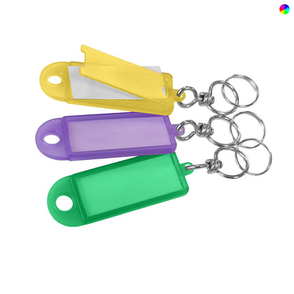Schlüsseletikett aufklappbar 60x22mm - 15 Stück