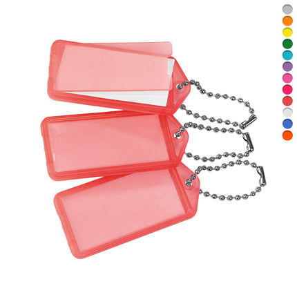 Schlüsseletikett aufklappbar 60x27mm - 100 Stück