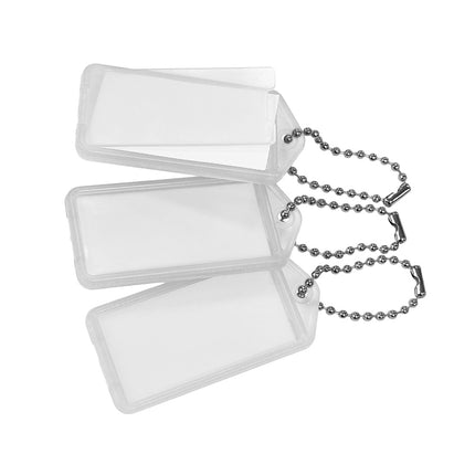 Schlüsseletikett aufklappbar 60x27mm - 100 Stück