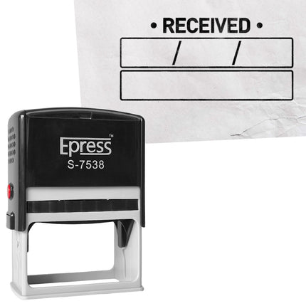 Stempel 75x38mm Received