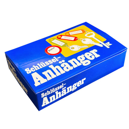Schlüsseletikett aufklappbar 60x22mm Farbenmix - 100 Stück