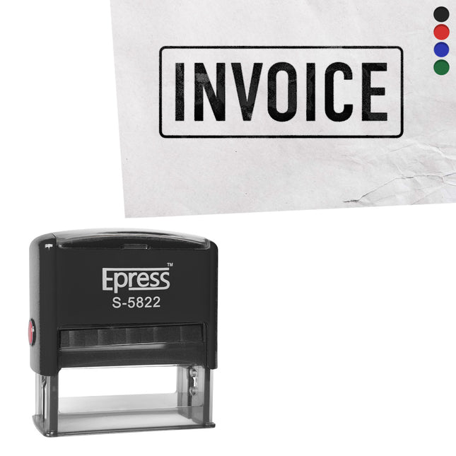 Stempel 58x22 mm Invoice