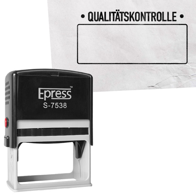Stempel 75x38mm Qualitätskontrolle