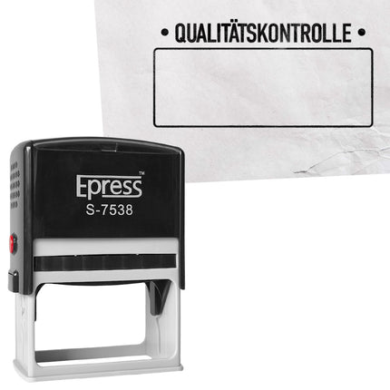 Stempel 75x38mm Qualitätskontrolle