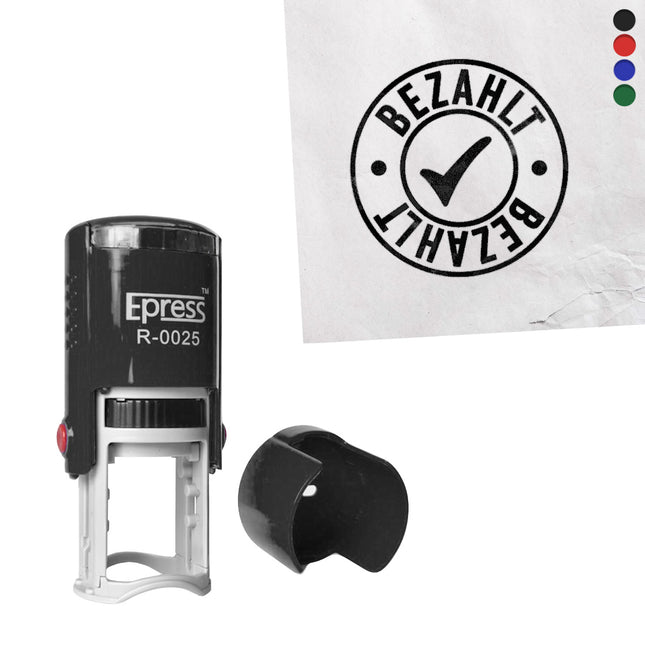 Stempel Ø25mm Bezahlt