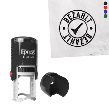 Stempel Ø25mm Bezahlt
